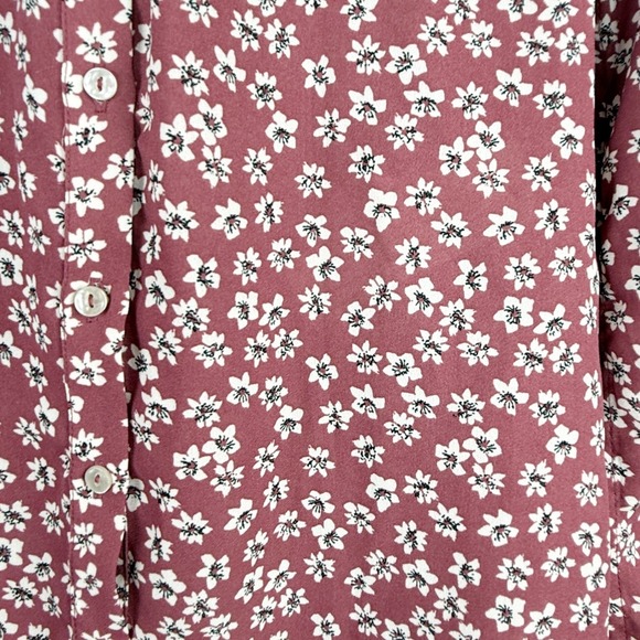 Abercrombie Fitch Womens Floral Print Long Sleeve Button Down Shirt XS - Picture 4 of 9